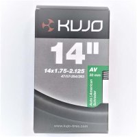 BICYCLE INNER TUBE KUJO 14X1.75-2.125 AV