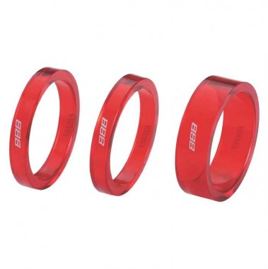 BICYCLE SPACER SET BBB RED