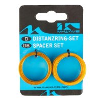 BICYCLE SPACER SET M-WAVE GOLD
