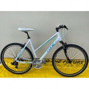 CUSTOM BICYCLE CONE C1.0 CRS 28'' WHITE/BRIGHT GREEN
