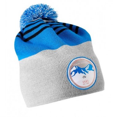 ΣΚΟΥΦΟΣ CUBE BOBBLE BEANIE-BLUE"N"GREY