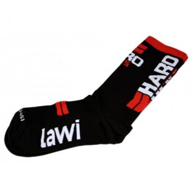 CYCLING SOCKS HARO CHEVRON BLACK/RED SIZE 35-38/39-42