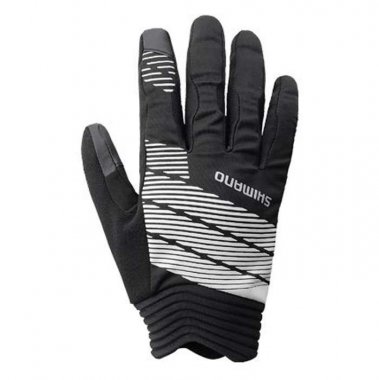 BICYCLE GLOVES SHIMANO THIN WINDBREAK BLACK XL