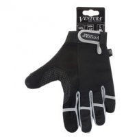 BICYCLE GLOVES VENTURA FULL FINGER GEL BLACK/GREY M