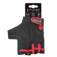 SUMMER BICYCLE GLOVES VENTURA BLACK/RED XL