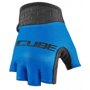BICYCLE GLOVES CUBE PERFORMANCE JUNIOR SHORT FINGER BLUE XS