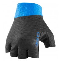 BICYCLE GLOVES CUBE PERFORMANCE SHORT FINGER BLACK 'N' BLUE XL