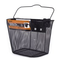 FRONT BICYCLE BASKET BENSON METAL AND HOLDER