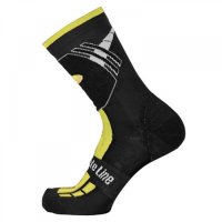 CYCLING SHAUN WOOL SOCKS BICYCLE LINE BLACK/YELLOW L