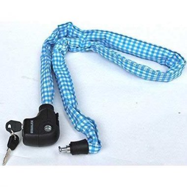 BICYCLE CHAIN LOCK STAHLEX 490 5.5*1200 CHECK LIGHT BLUE