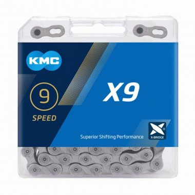 KMC CHAIN MTB X-9 114L 9SP SILVER