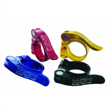 ALLOY SEAT CLAMP WITH QUICK RELEASE LEVER XON RED 31.8MM