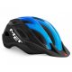 HELMET MET CROSSOVER BLACK/CYAN GLOSSY SIZE 52-59