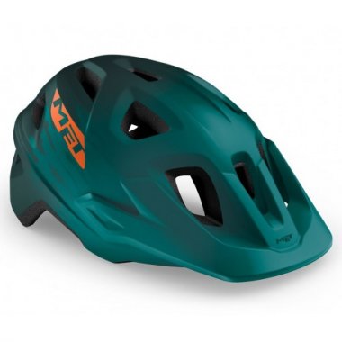 HELMET MET ECHO ALPINE GREEN/ORANGE MATT SIZE 57-60