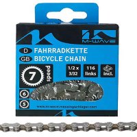 BICYCLE CHAIN M-WAVE 5/6/7 SPEED 116 LINKS