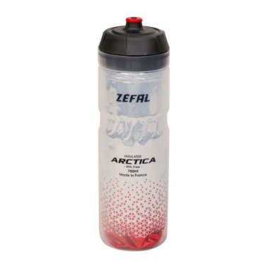 WATER BOTTLE ZEFAL ARCTICA PRO 750ML SILVER/RED