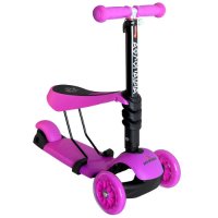 SCOOTER FOR CHILDREN 3 WHEELS 3 IN 1,PINK