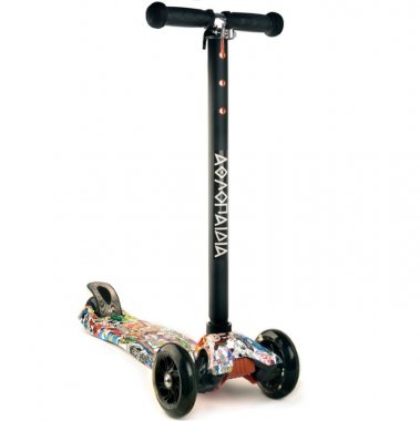 SCOOTER FOR CHILDREN 3 WHEELS WITH LIGHTS,BLACK