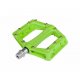 BICYCLE PEDALS RFR FLAT CMPT GREEN