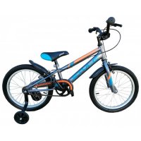 CHILDREN"S BICYCLE 18" STYLE CHALLENGER II-SILVER