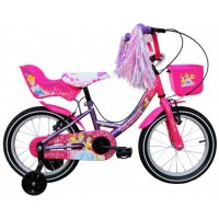 CHILDREN"S BICYCLE 14" STYLE PRINCESS PINK-PURPLE 2020