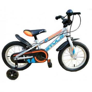 CHILDREN"S BICYCLE 12" STYLE CHALLENGER II - SILVER 2020