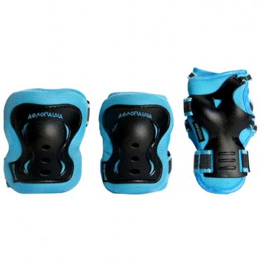 KNEE PADS,ELBOW PADS, WRISTBANDS PADS-KIDS EXTRA SAFETY-BLUE