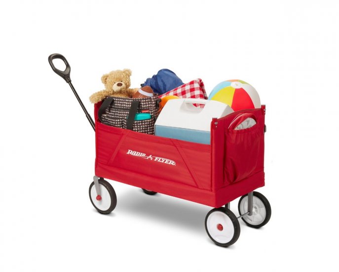 3-IN-1 ALL TERRAIN WAGON WITH CANOPY FOLDING - Πατήστε στην εικόνα για να κλείσει