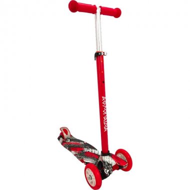 SCOOTER ATHLOPEDIA 3 WHEELS WITH LIGHTS-RED