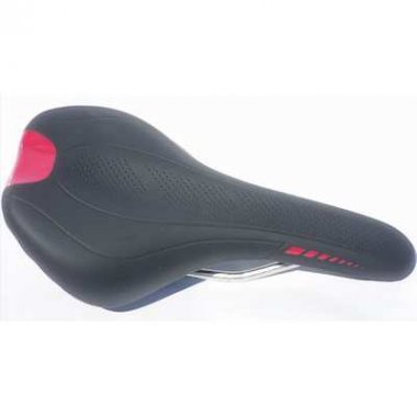 BICYCLE SADDLE VELO BLACK/RED