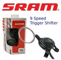 SRAM XS 9SP TRIGGER SHIFTER REAR BLACK