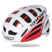 BICYCLE HELMET SUOMY GUN WIND-WHITE RED MATT SIZE 59-62