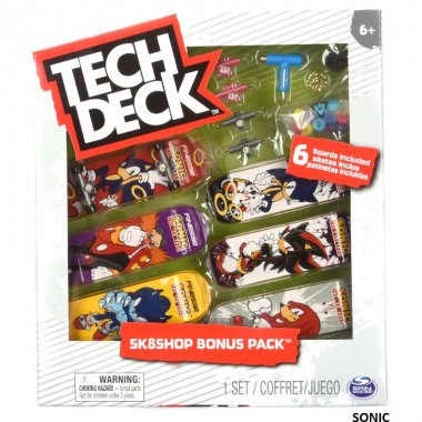 TECH DECK MINIATURE SKATE BONUS SK8 SHOP-SONIC