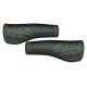 ANATOMICAL BICYCLE GRIPS HERRMANS LINES WITH LOCK BLACK/WHITΕ