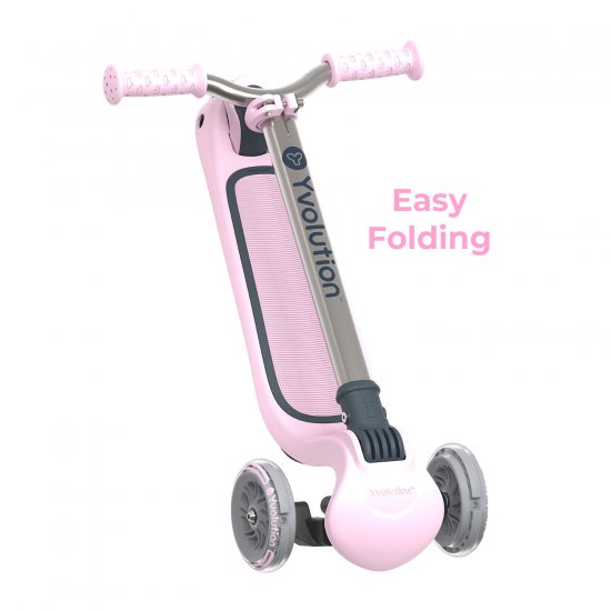 YVOLUTION SCOOTER GLIDER AIR METAL HB 2022/PINK - Click Image to Close