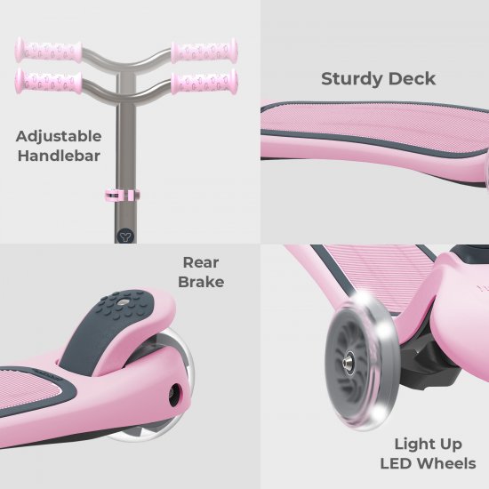 YVOLUTION SCOOTER GLIDER AIR METAL HB 2022/PINK - Click Image to Close