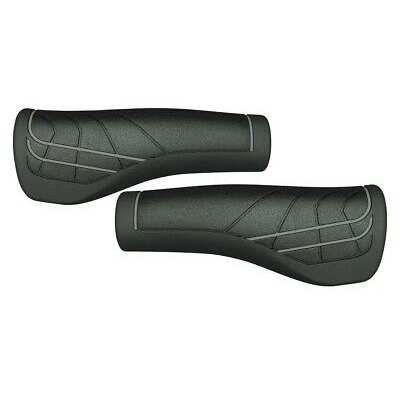 ANATOMICAL BICYCLE GRIPS HERRMANS LINES WITH LOCK BLACK/WHITΕ - Click Image to Close